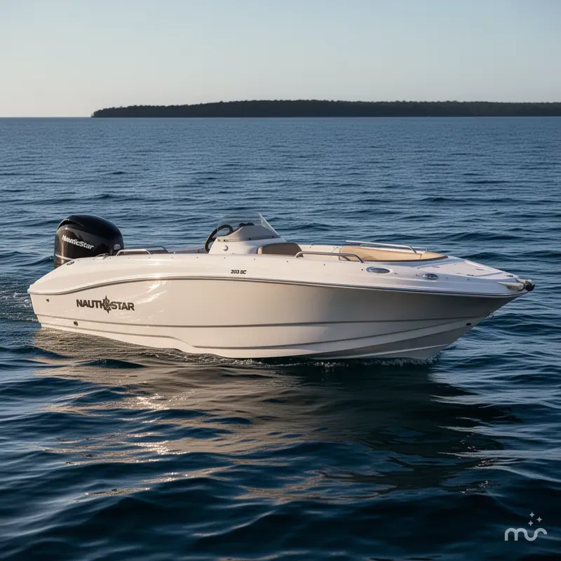 Slide: The Image of NauticStar 203 SC Deck 2025 - 2