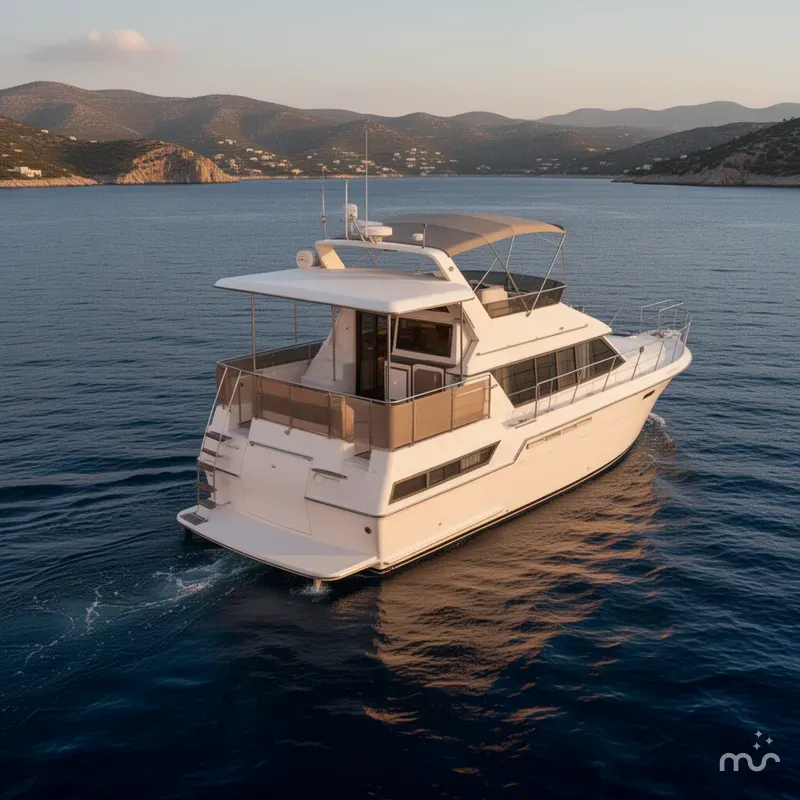 Slide: The Image of Carver Yachts 3807 Aft Cabin Motor Yacht 1989 - 3