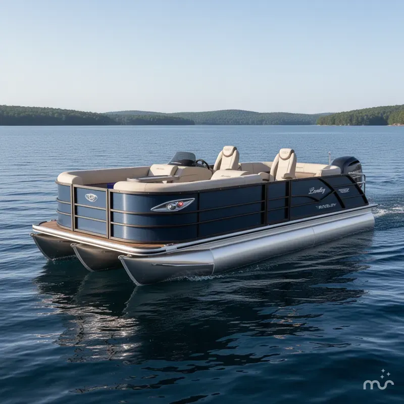 Slide: The Image of Bentley Pontoons Legacy 223 Swingback Tritoon & Honda 4-Stroke EFI 2025 - 0