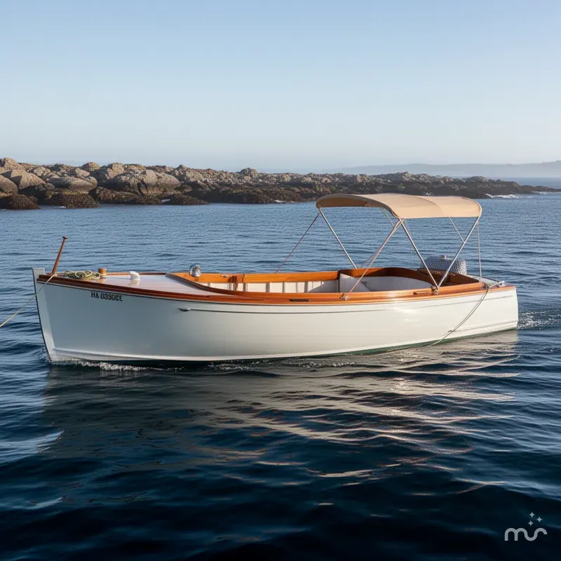 The Image of Hinckley Yachts Restored Launch 1954 - 0