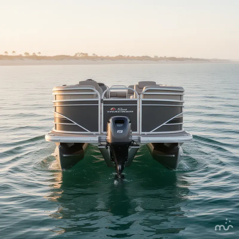 Slide: The Image of Sun Tracker Party Barge 22 DLX 2023 - 1