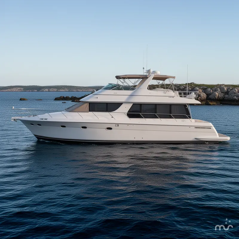 Slide: The Image of Carver Yachts 570 Voyager Pilothouse 2001 - 2