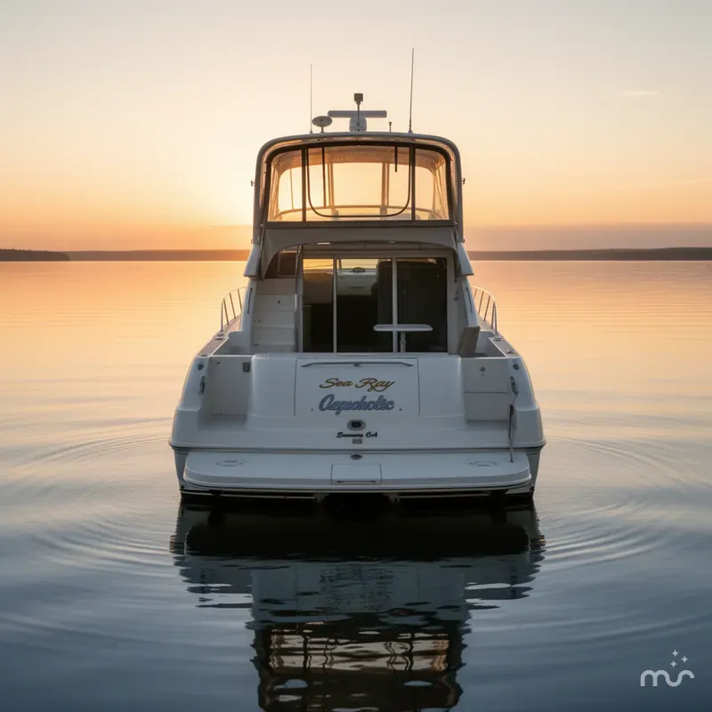 Slide: The Image of Sea Ray 450 Express Bridge 2000 - 2
