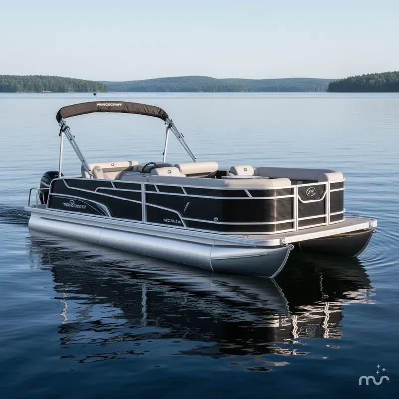Slide: The Image of Princecraft Vectra 23 RL Swingback Dinette Pontoon & Mercury 4 2025 - 0