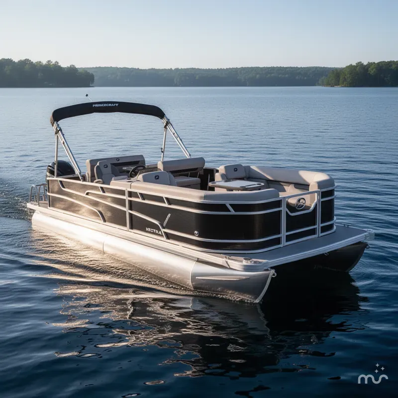 Slide: The Image of Princecraft Vectra 23 RL Swingback Dinette Pontoon & Mercury 4 2025 - 1