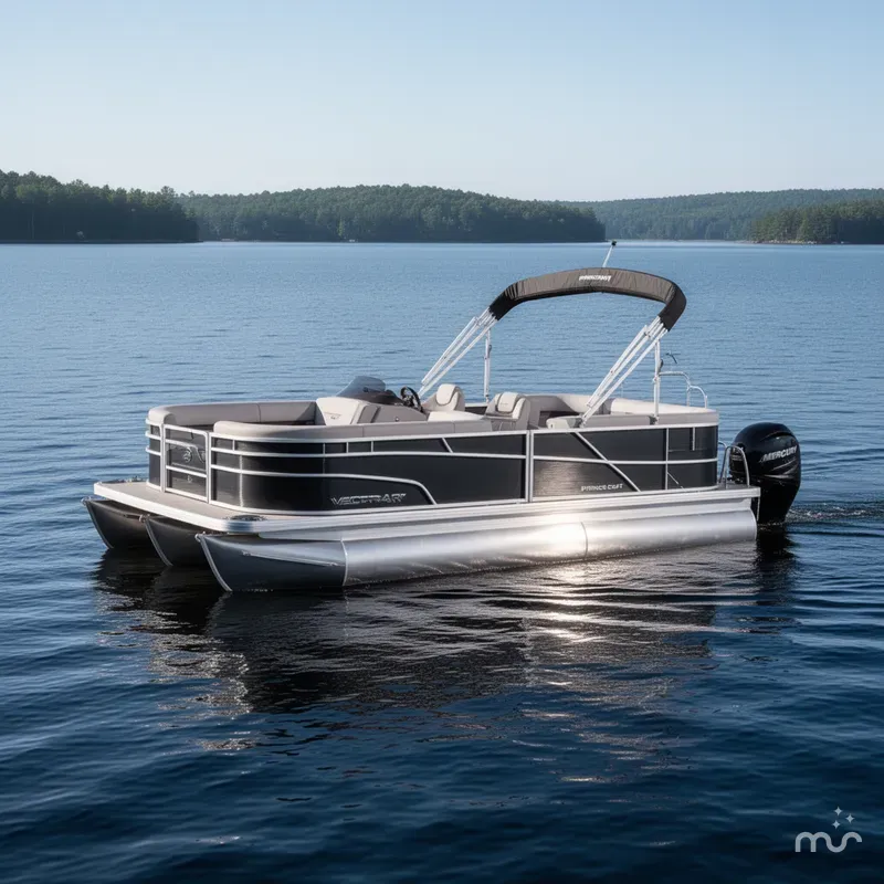 Slide: The Image of Princecraft Vectra 23 RL Swingback Dinette Pontoon & Mercury 4 2025 - 0