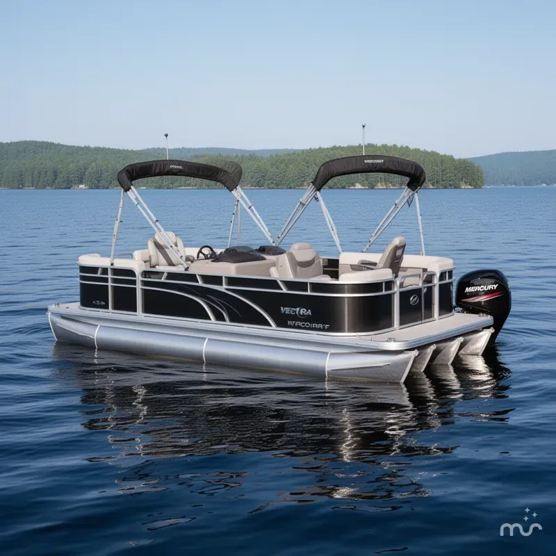Slide: The Image of Princecraft Vectra 23 RL Swingback Dinette Pontoon & Mercury 4 2025 - 1