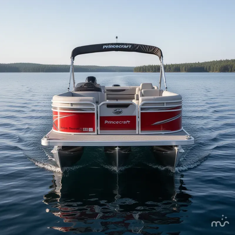 Slide: The Image of Princecraft Vectra 21 RL Swingback Lounge Pontoon & Mercury 4- 2025 - 1