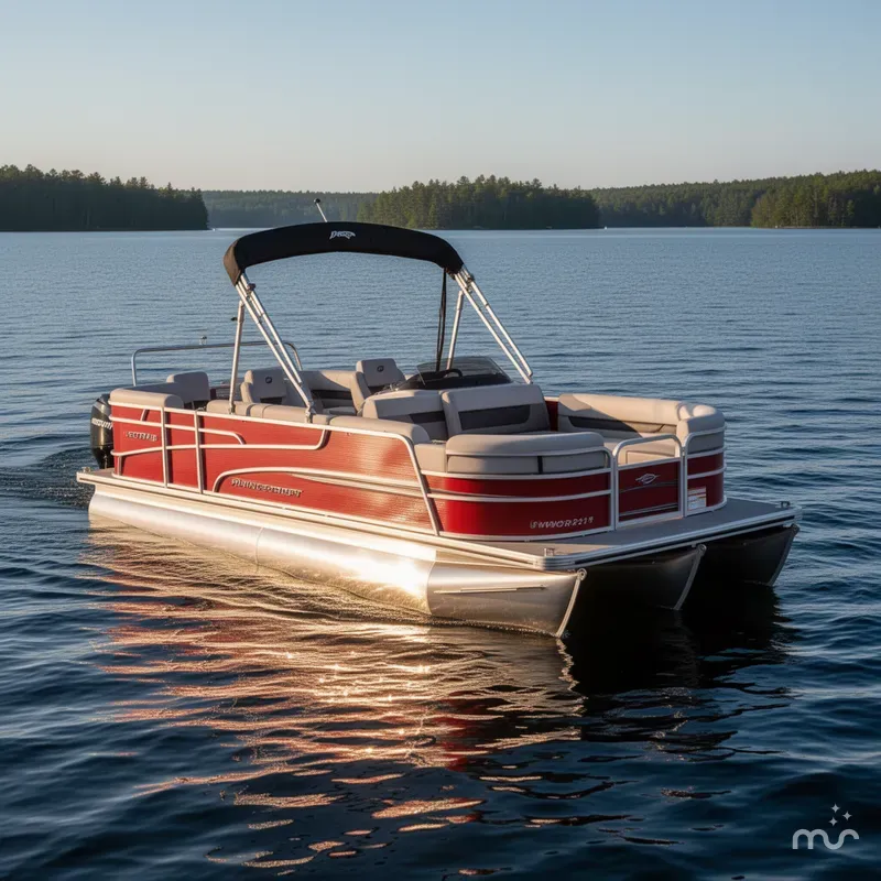Slide: The Image of Princecraft Vectra 21 RL Swingback Lounge Pontoon & Mercury 4- 2025 - 2