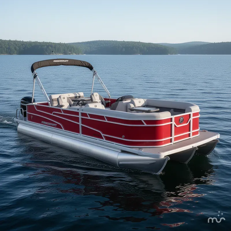 Slide: The Image of Princecraft Vectra 23 RL SS Swingback Pontoon & Mercury 4-Stro 2025 - 0