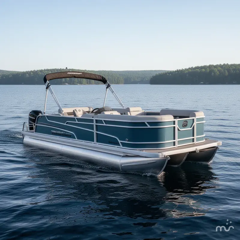 Slide: The Image of Princecraft Vectra 21 RL Swingback SS Pontoon & Mercury 4-Stro 2025 - 0