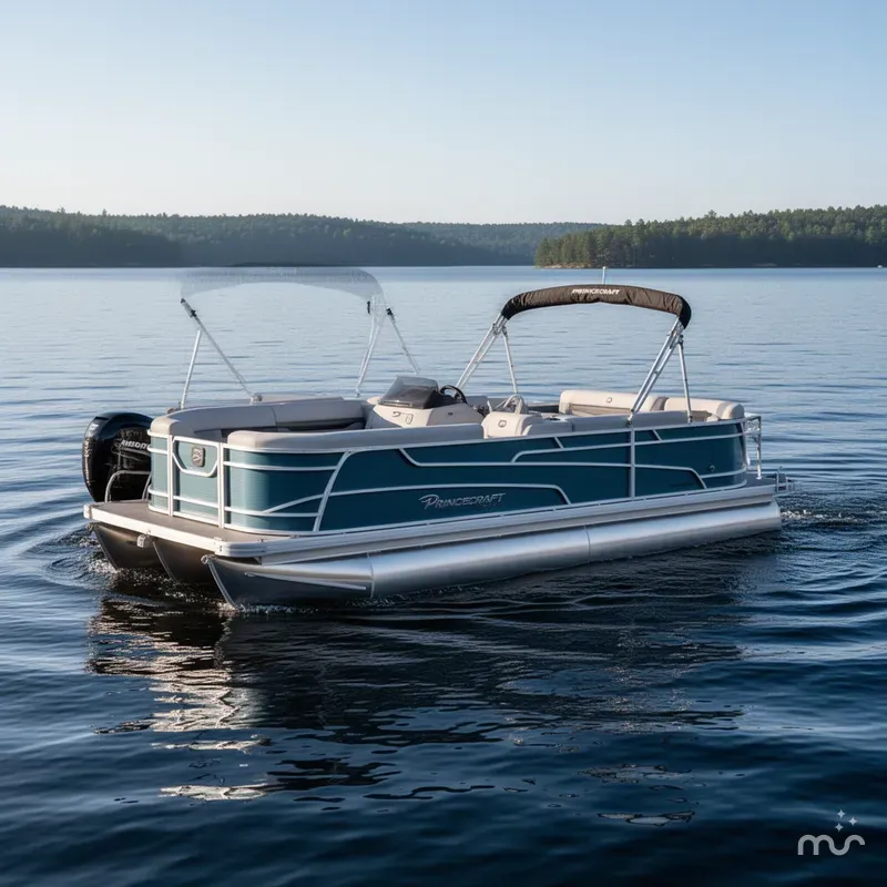 Slide: The Image of Princecraft Vectra 21 RL Swingback SS Pontoon & Mercury 4-Stro 2025 - 2