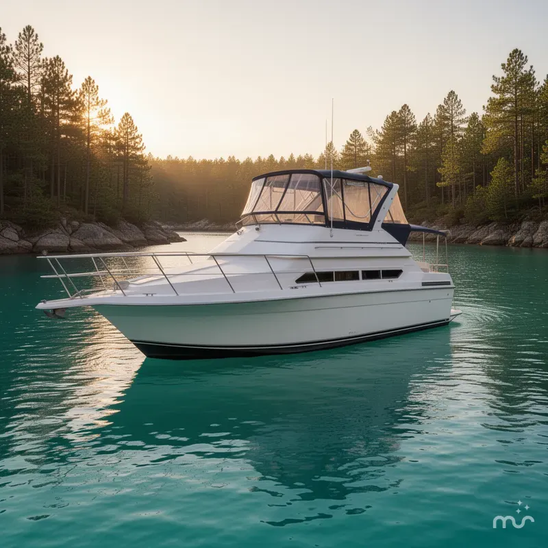 Slide: The Image of Carver Yachts 380 Santego 1995 - 2