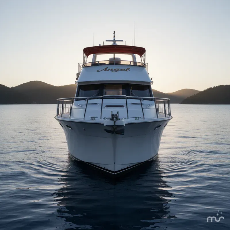 Slide: The Image of Angel Sundeck Aft Cabin Motor Yacht 1986 - 2