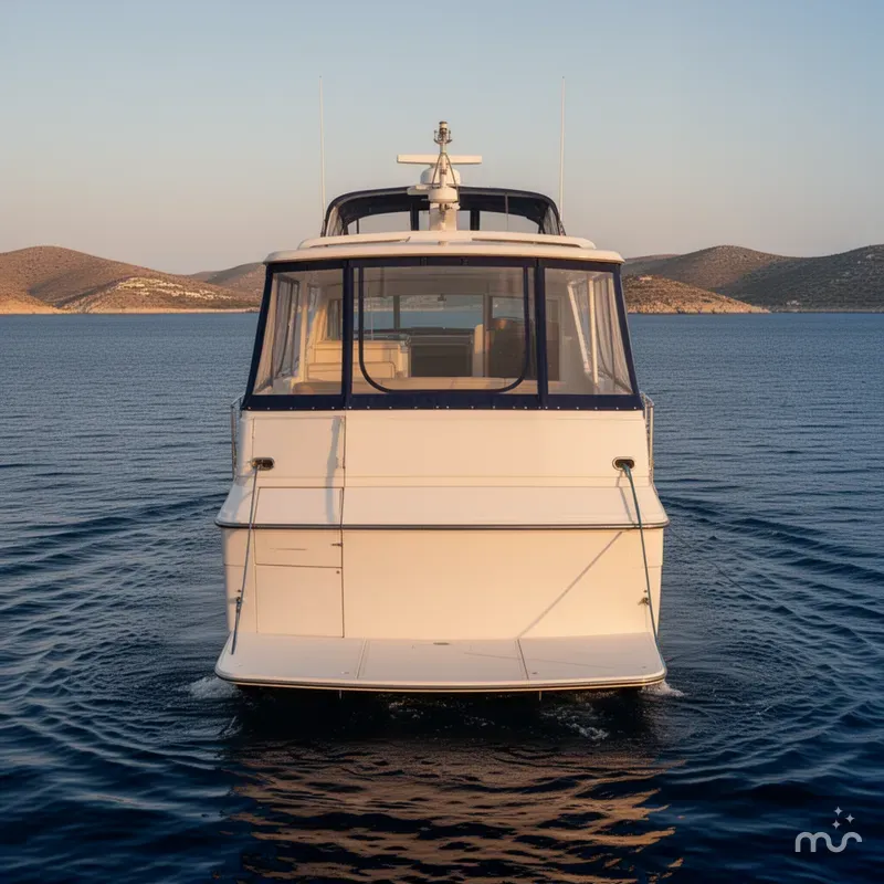 Slide: The Image of Carver Yachts 440 Aft Cabin Motor Yacht 1994 - 3