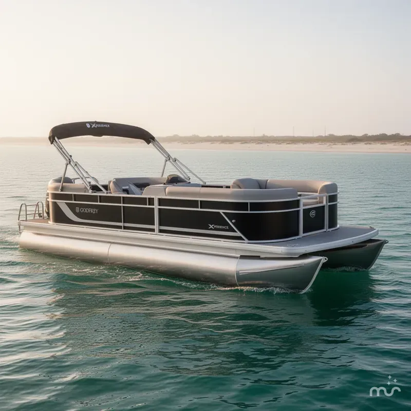 Slide: The Image of Godfrey Sweetwater Xperience 22' Split Bench Pontoon - 2286 SBX 2025 - 0