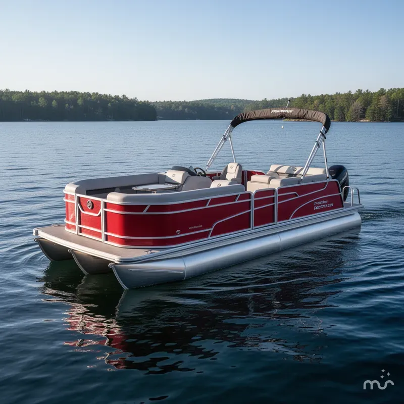 Slide: The Image of Princecraft Vectra 23 RL Swingback Lounge Pontoon & Mercury 4- 2025 - 0