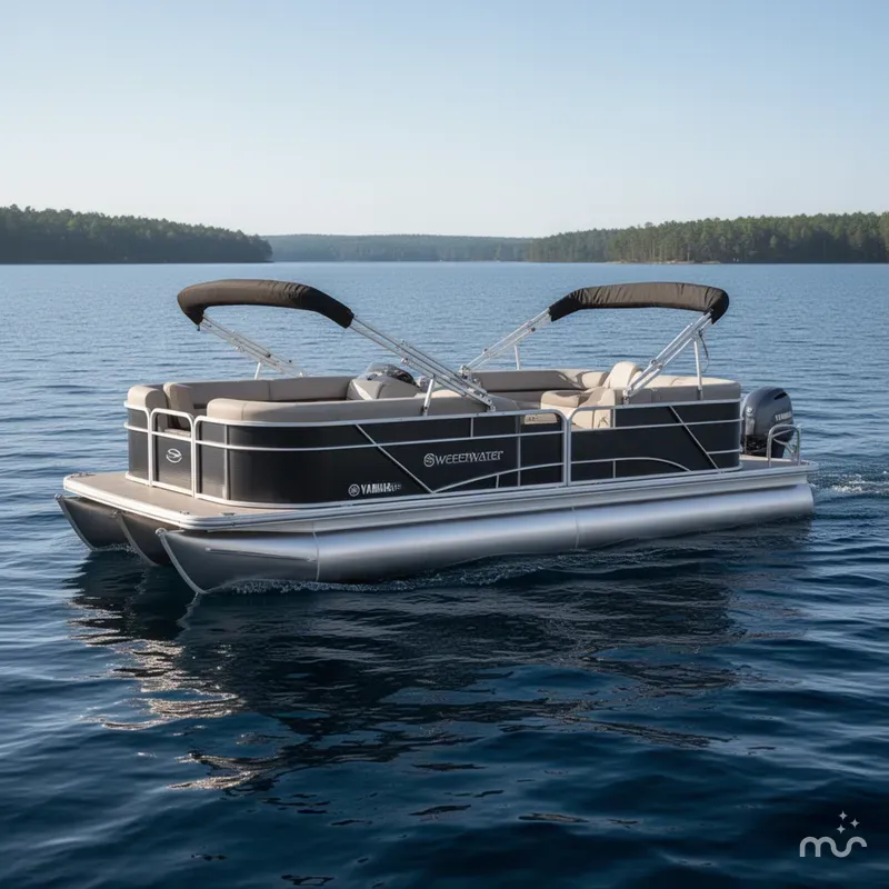 Slide: The Image of Sweetwater SW 2086 Cruise Pontoon With 70HP Yamaha 4-S EFI 2020 - 0