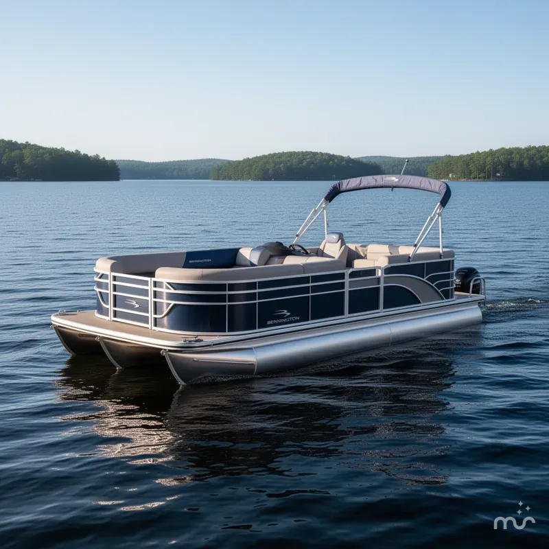 Slide: The Image of Bennington 22SL - L Bench - Pontoon 2025 - 2