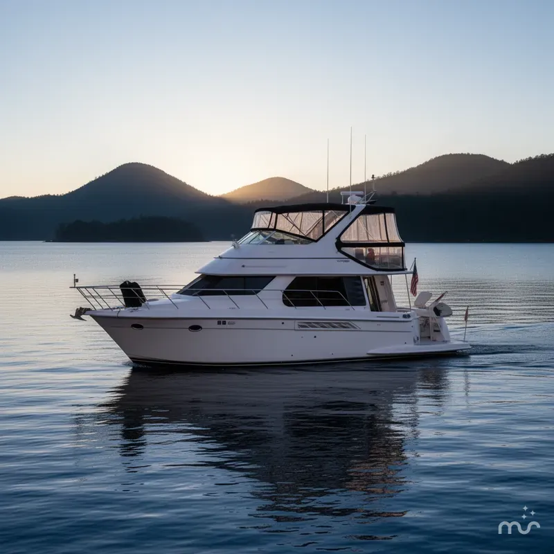 Slide: The Image of Carver 450 Voyager Pilothouse 2002 - 1