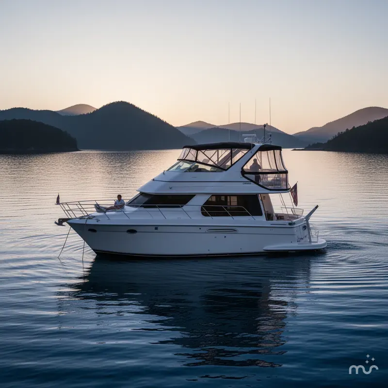 Slide: The Image of Carver 450 Voyager Pilothouse 2002 - 2