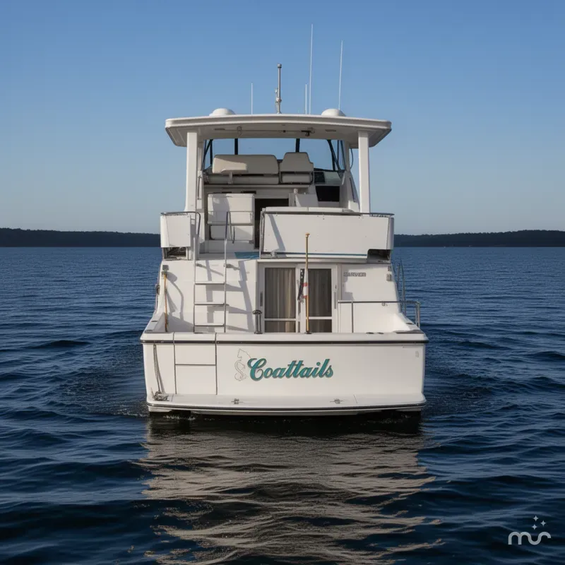 Slide: The Image of Carver 390 Cockpit Motor Yacht 1994 - 1