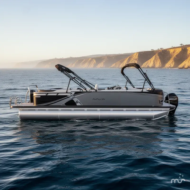 Slide: The Image of Avalon 25' LSZ Platinum Entertainer w/ 200HP Mercury! 2025 - 1