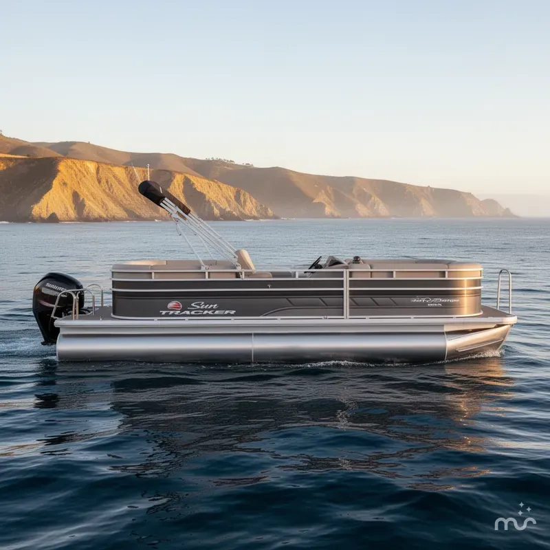 Slide: The Image of Sun Tracker Party Barge 22 DLX 2025 - 0