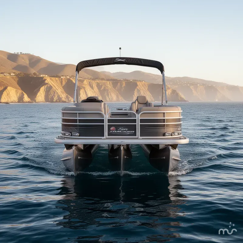 Slide: The Image of Sun Tracker Party Barge 22 DLX 2025 - 1