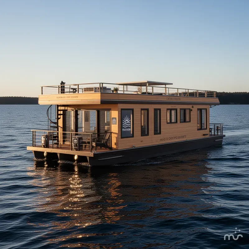 Slide: The Image of Houseboat East Coast Houseboats 50' 2025 - 2