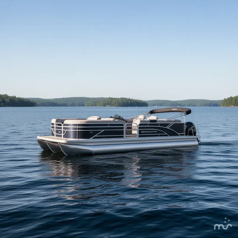 Slide: The Image of Bennington 20SL - L Bench - Pontoon 2025 - 2