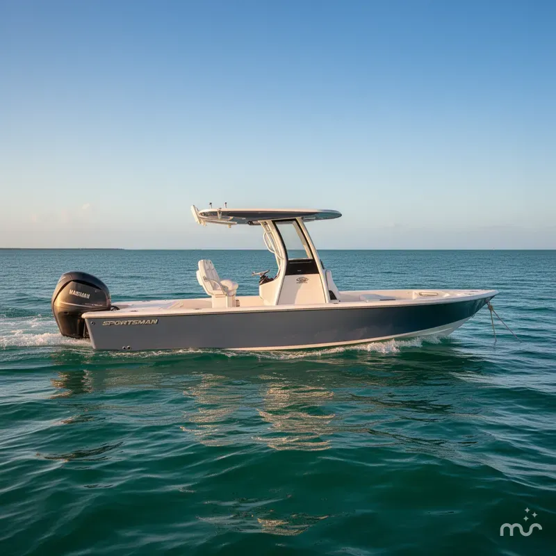 Slide: The Image of Sportsman Masters 247OE Bay Boat 2025 - 2