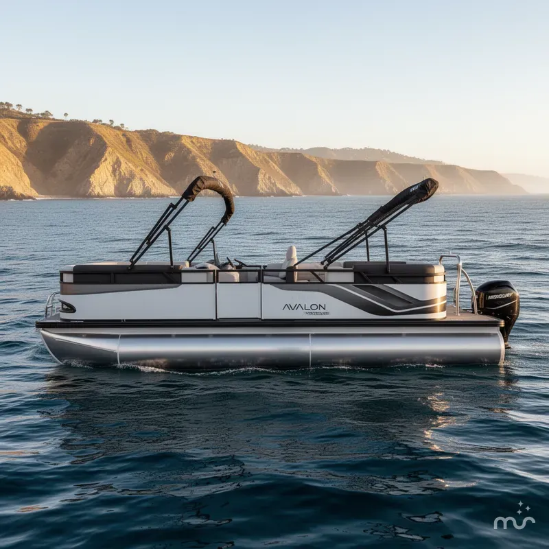 Slide: The Image of Avalon Venture - 21 FT Quad Lounger w/ 60HP Mercury! 2025 - 1