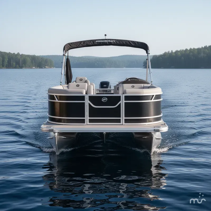 Slide: The Image of Princecraft Vectra 23 Quad/Rear Lounge Pontoon & Mercury 4-Str 2025 - 1