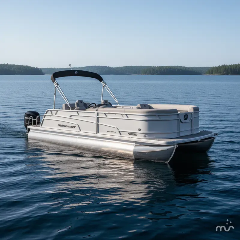 Slide: The Image of Princecraft Vectra 23 RL SS Swingback Pontoon & Mercury 4-Stro 2025 - 2