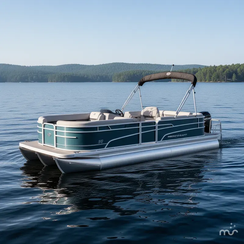 Slide: The Image of Princecraft Vectra 21 RL Swingback Lounge Pontoon & Mercury 4- 2025 - 0