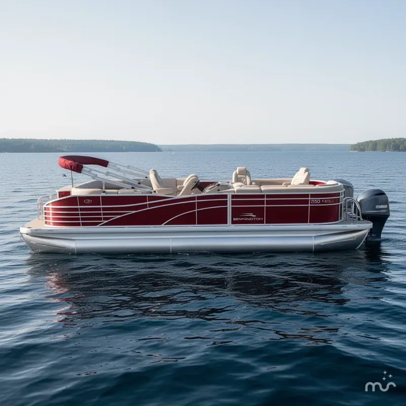 Slide: The Image of Bennington 2350 RCL Pontoon With 150HP Yamaha 2015 - 1