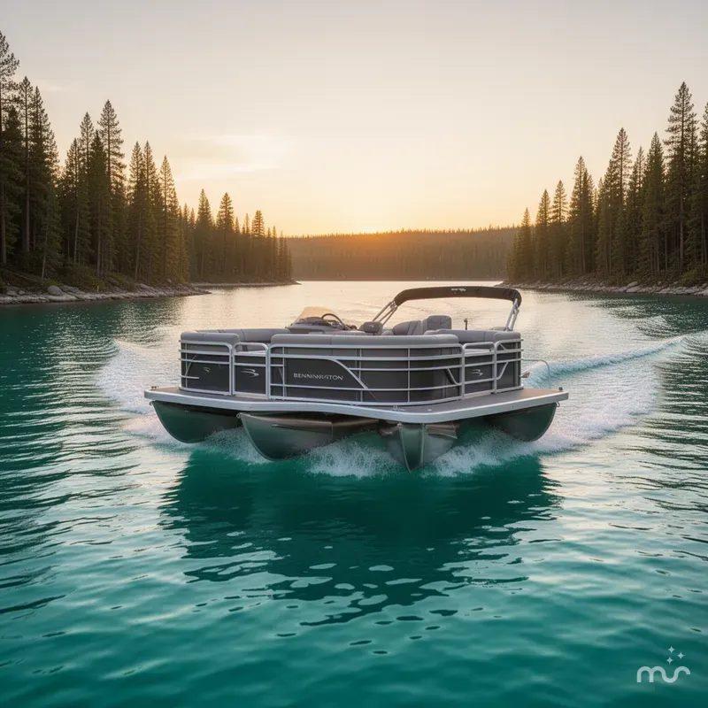 The Image of Bennington S Quad Bench 22 SSR Pontoon 2025 - 0