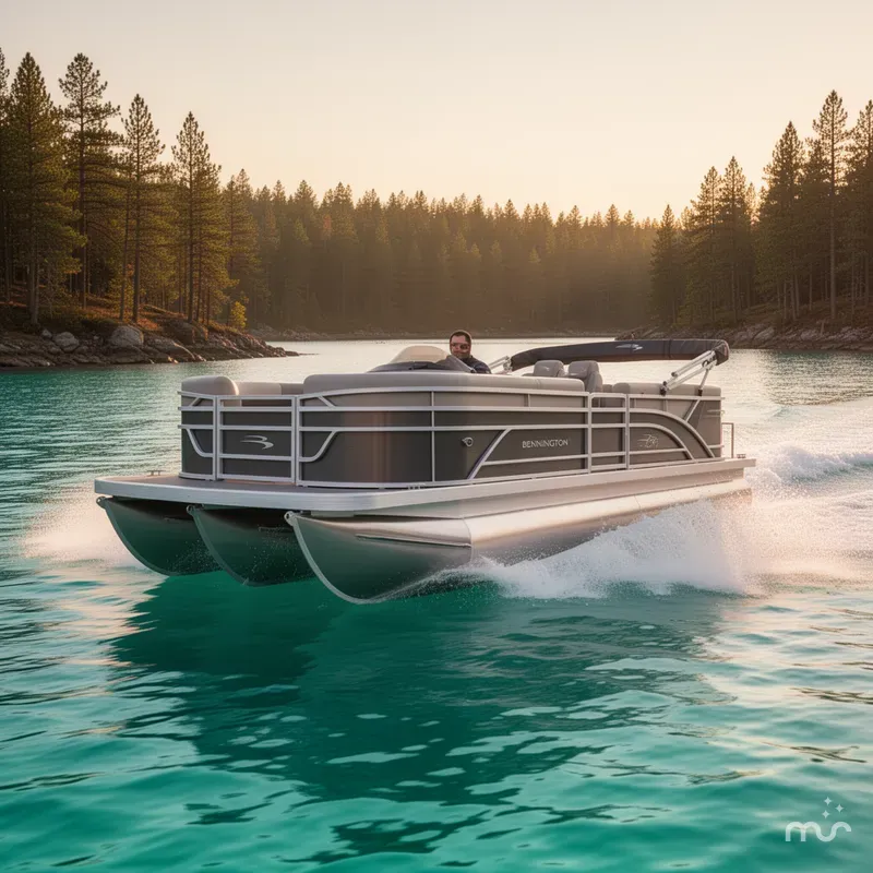 Slide: The Image of Bennington S Quad Bench 22 SSR Pontoon 2025 - 2