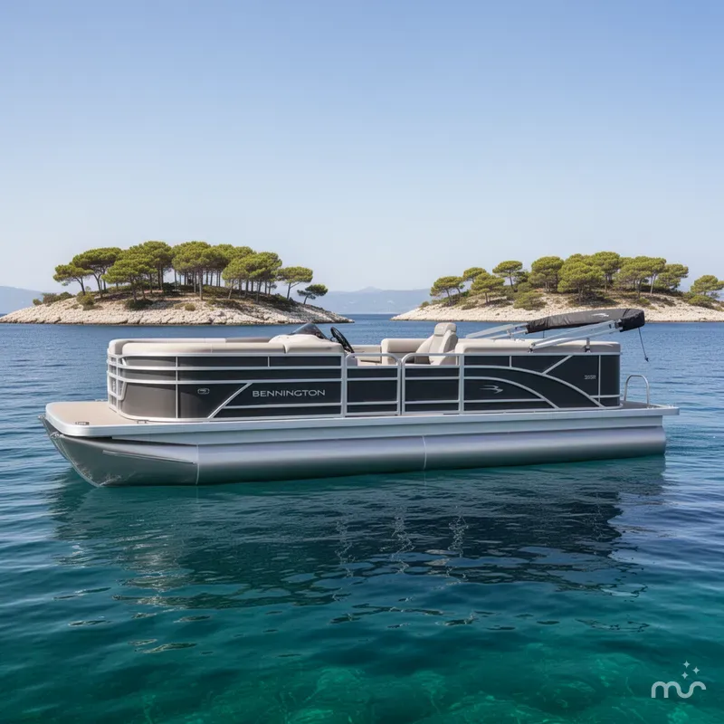 Slide: The Image of Bennington S Quad Bench 22 SSR Pontoon 2025 - 2