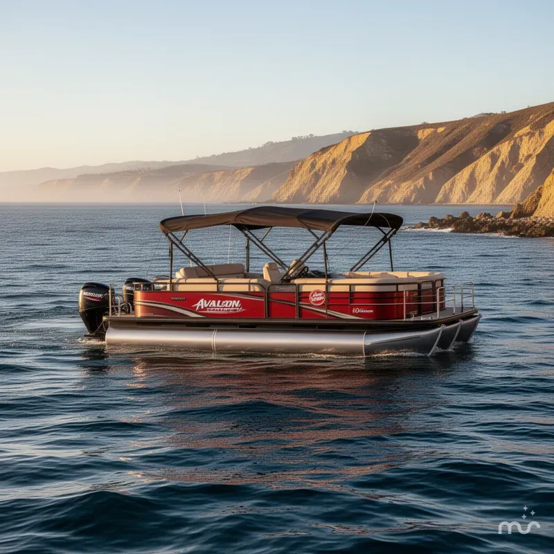 Slide: The Image of Avalon Venture 85 Rear Fish 21 w/ 60HP Mercury! 2025 - 0