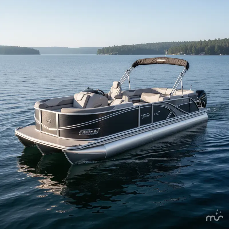 Slide: The Image of Tahoe LTZ 2385 Quad Lounge Shift Flip Tritoon & Honda 4- 2025 - 0