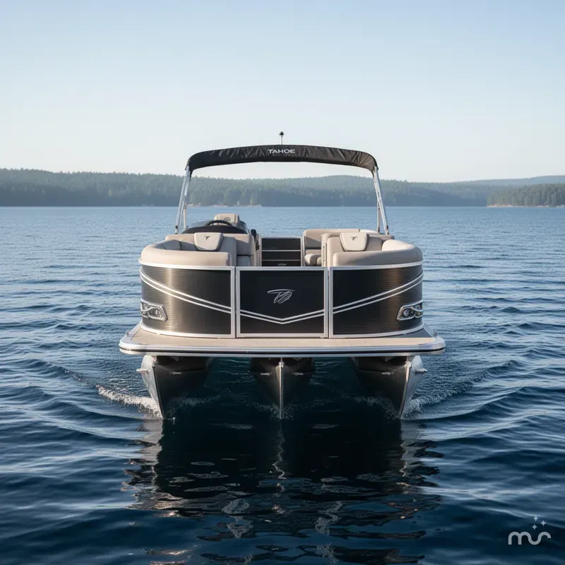 Slide: The Image of Tahoe LTZ 2385 Quad Lounge Shift Flip Tritoon & Honda 4- 2025 - 1