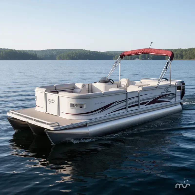 Slide: The Image of Crest II LE 2270 Pontoon & 150HP Mercury Optimax 2007 - 0