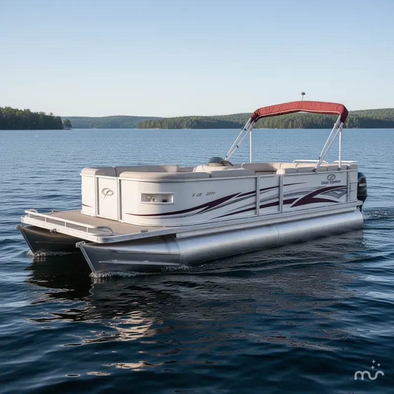 Slide: The Image of Crest II LE 2270 Pontoon & 150HP Mercury Optimax 2007 - 1