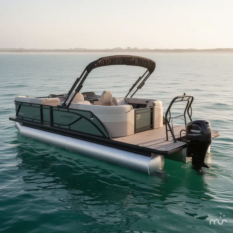 Slide: The Image of Godfrey Sweetwater 22'-24' Split Bench Tritoon - 2286 SB 2025 - 1