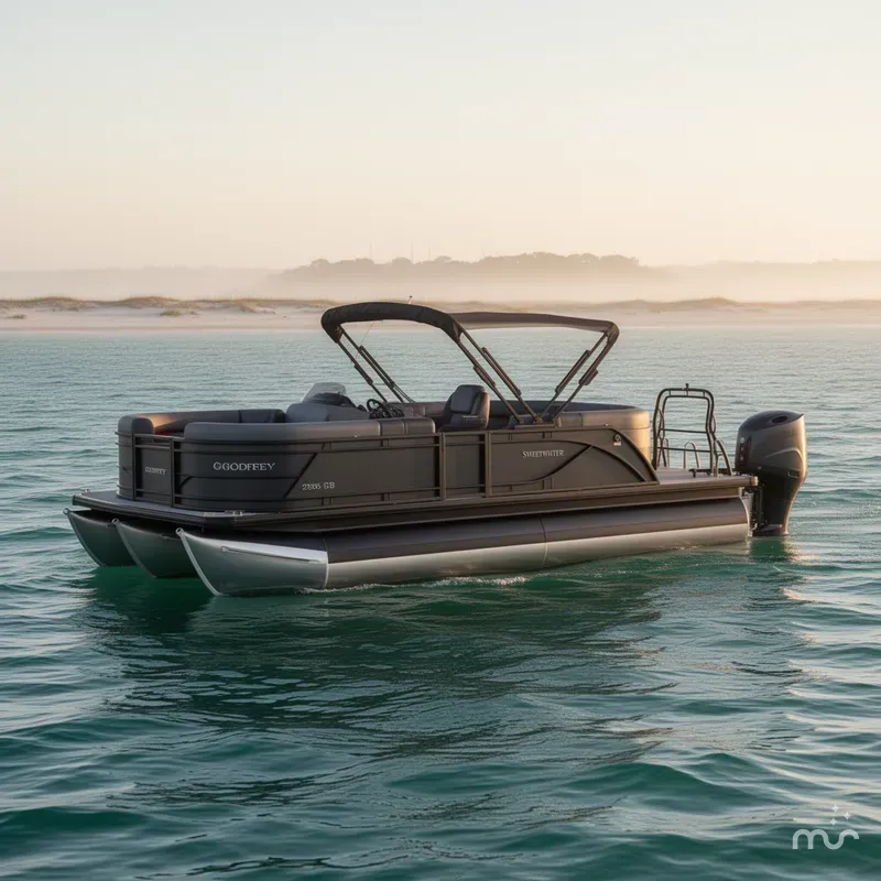 Slide: The Image of Godfrey Sweetwater 22'-24' Split Bench Tritoon - 2286 SB 2025 - 0
