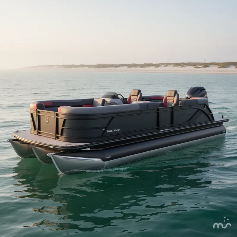 Slide: The Image of Godfrey Sweetwater 22'-24' Split Bench Tritoon - 2286 SB 2025 - 1