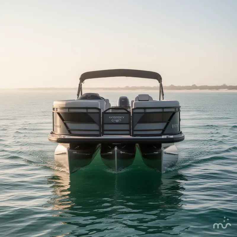 Slide: The Image of Godfrey Sweetwater 22' Flip Lounge Tritoon - 2286 SFLC 2025 - 3