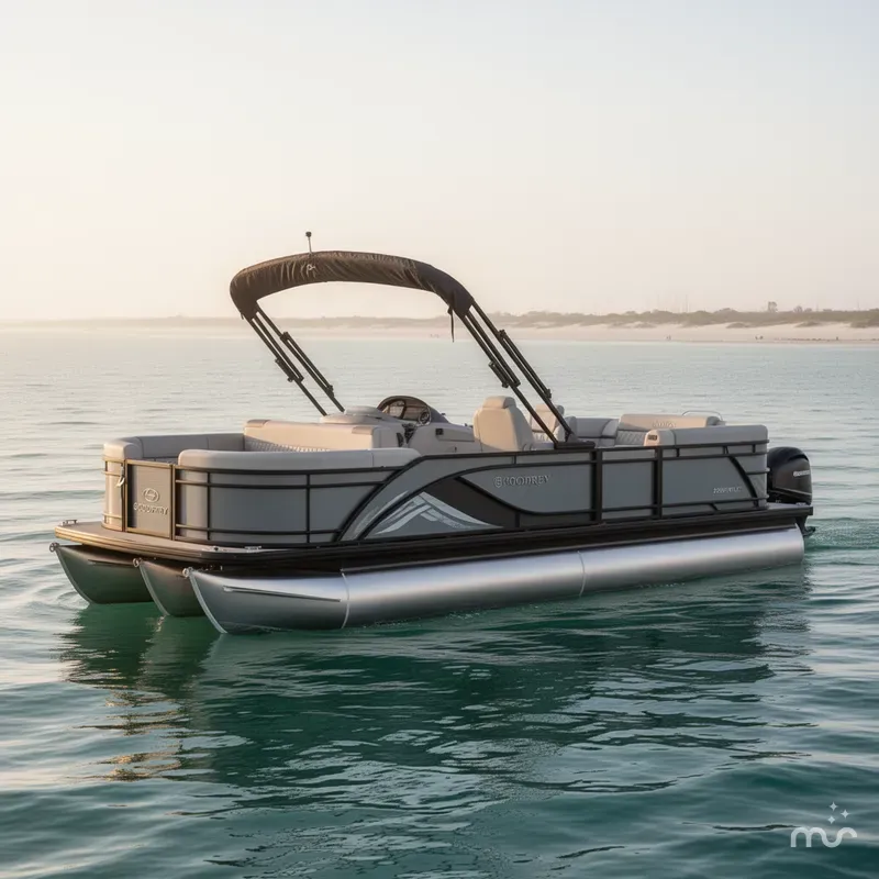 Slide: The Image of Godfrey Sweetwater 22' Flip Lounge Tritoon - 2286 SFLC 2025 - 0